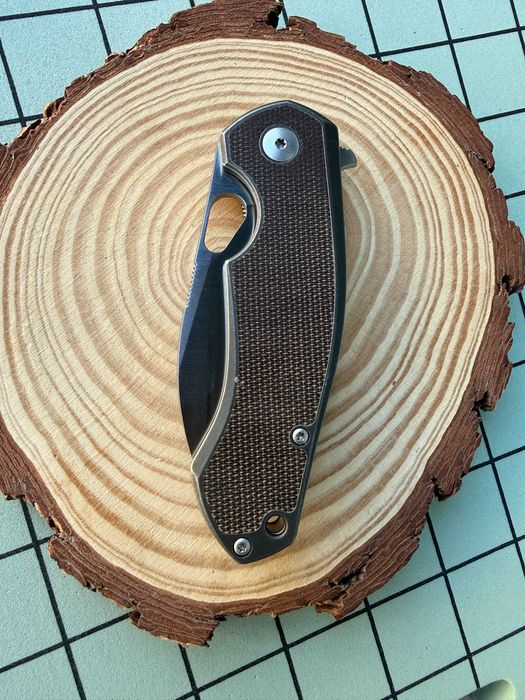 GiantMouse ACE Biblio Ti – Green Micarta (Lamnia Exclusive)