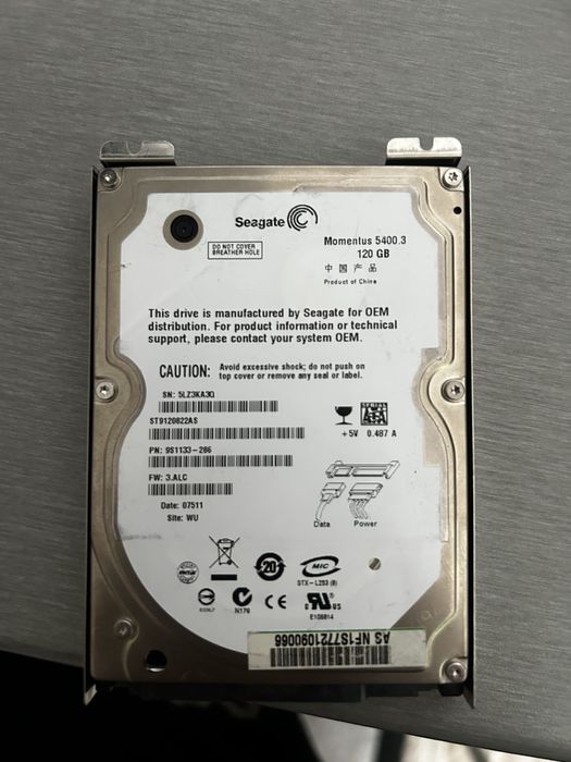 Seagate 120gb HardDisk