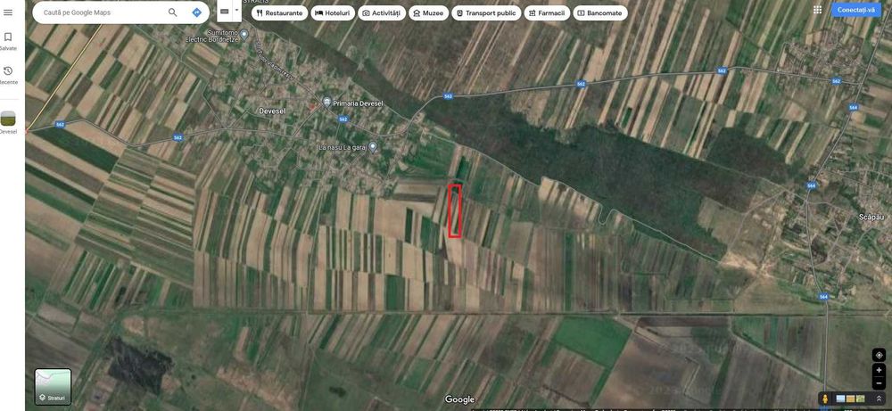 Vand terenuri agricole in Devesel , total 5 parcele , cadastru