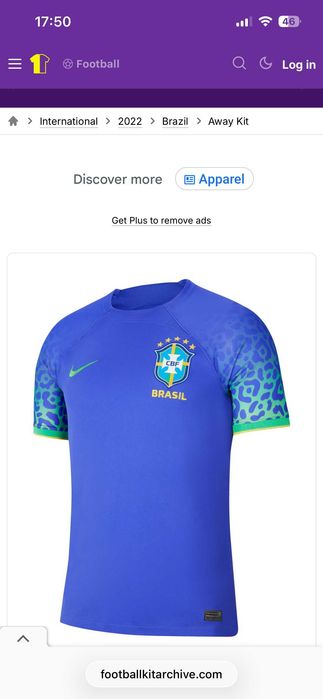 tricou fotbal Brazilia nike