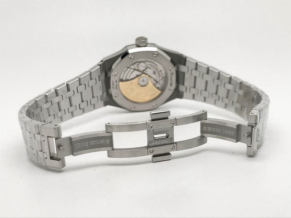 Audemars Piguet Royal Oak 15450 37mm Blue Dial - стоманена гривна - QC снимки