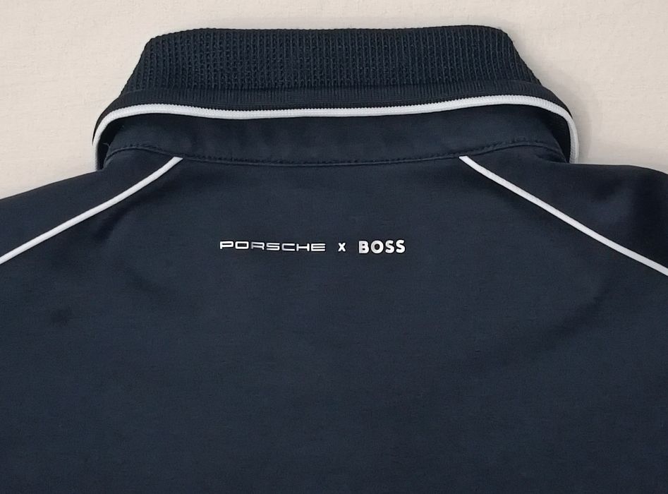 Hugo Boss x Porshe Polo Shirt оригинална тениска L Бос х Порше памучна поло фланелка