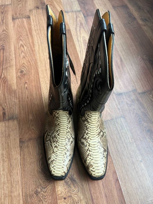 Нови Ботуши от ЕСТЕСТВЕНА ЗМИЙСКА кожа 45 номер