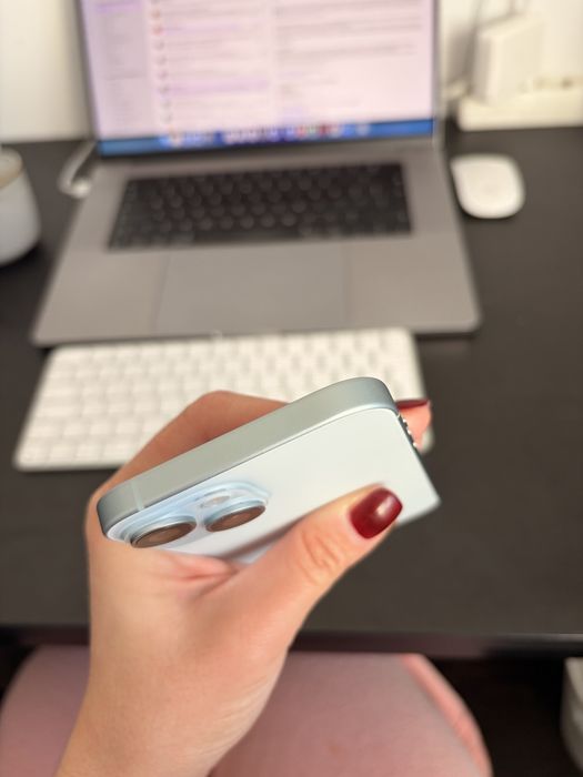 Iphone 15 128GB blue, fara defecte, 87% baterie