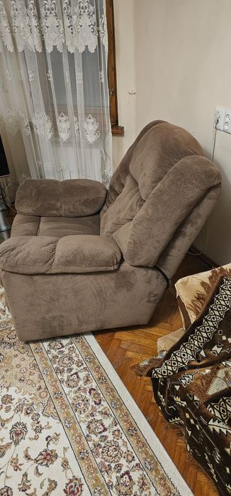 Кресло качалка реклайнер откидные тканевые