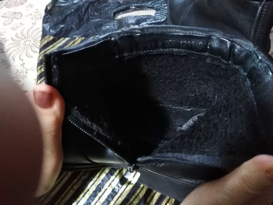 Много здрави мъжки боти от естествена кожа №41