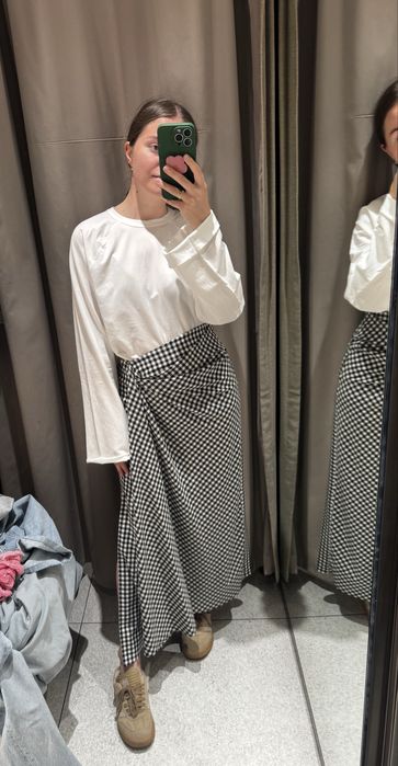 Юбка с разрезом zara