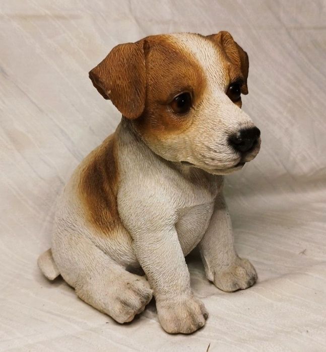 Figurină decorativă câine realistic Colecția Leonardo, rășină acrilică