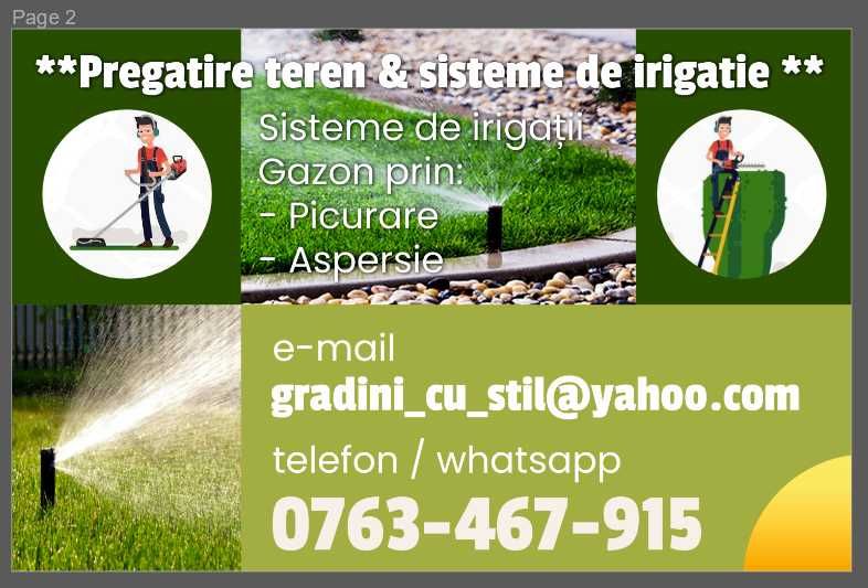 Sistem de irigat