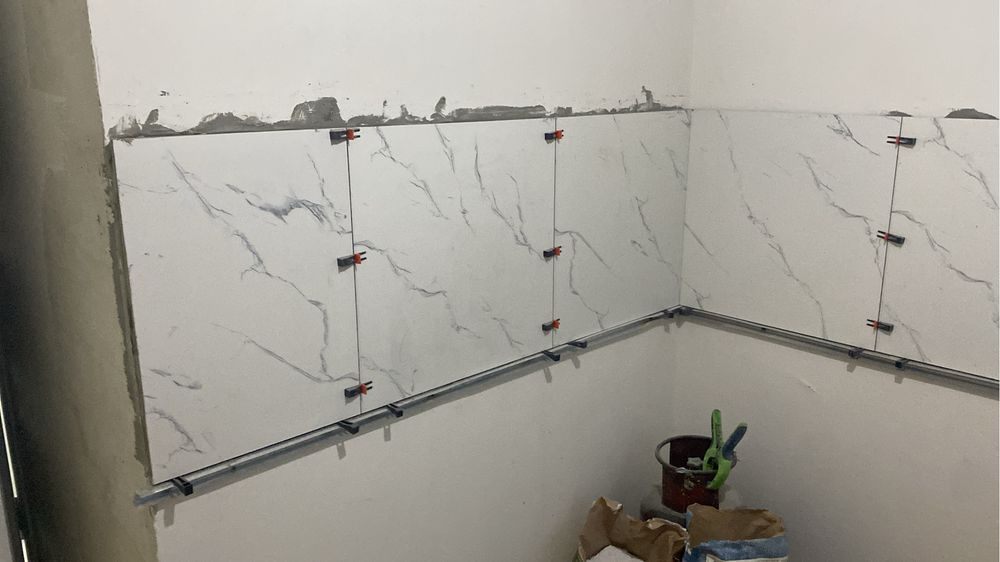 Кафель жабыстырамыз