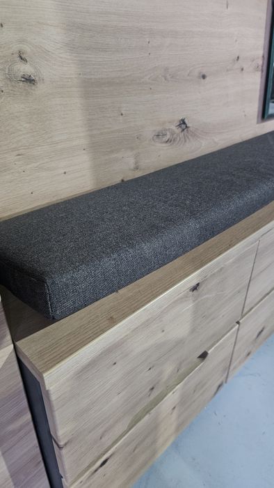 Cuier din 3 piese cu led (pantofar/șezut, cuier cu oglinda , dulap)