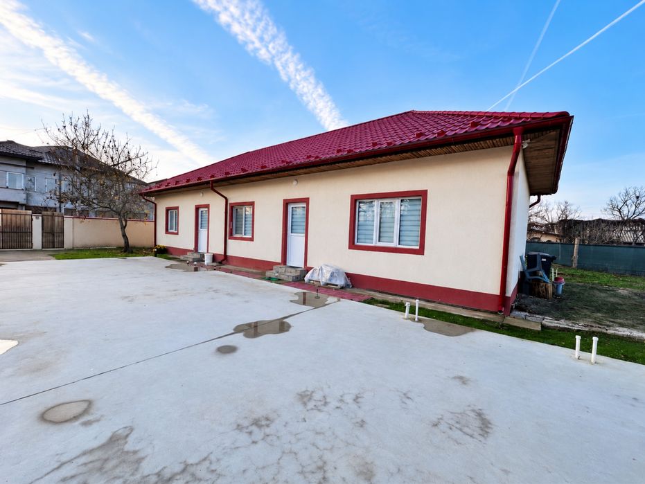 Casa noua la curte,mobilata,pod,beton elicopterizat
