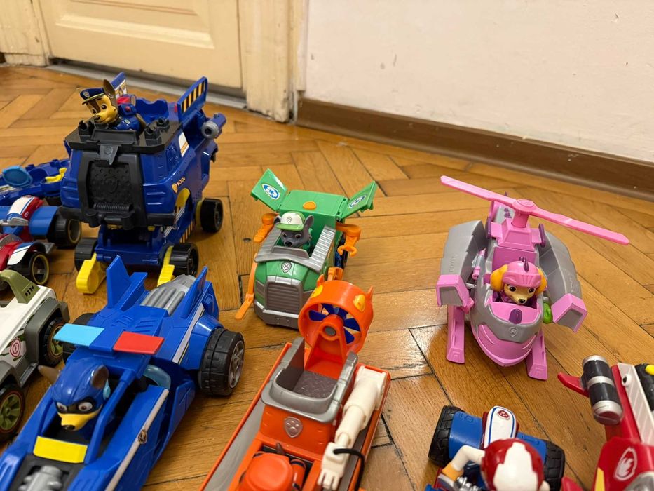 Lot Paw Patrol/Patrula catelusilor Chase,Rubble,Zuma Marshal,Ryder,Sky