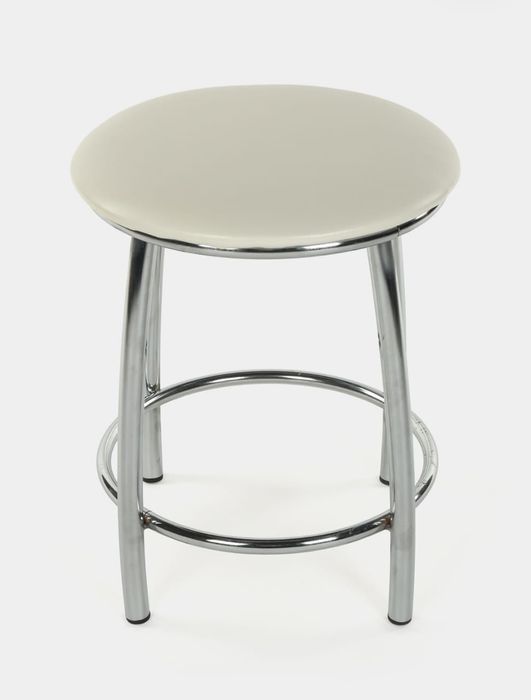 Табурет Рондо Белый Серебряный