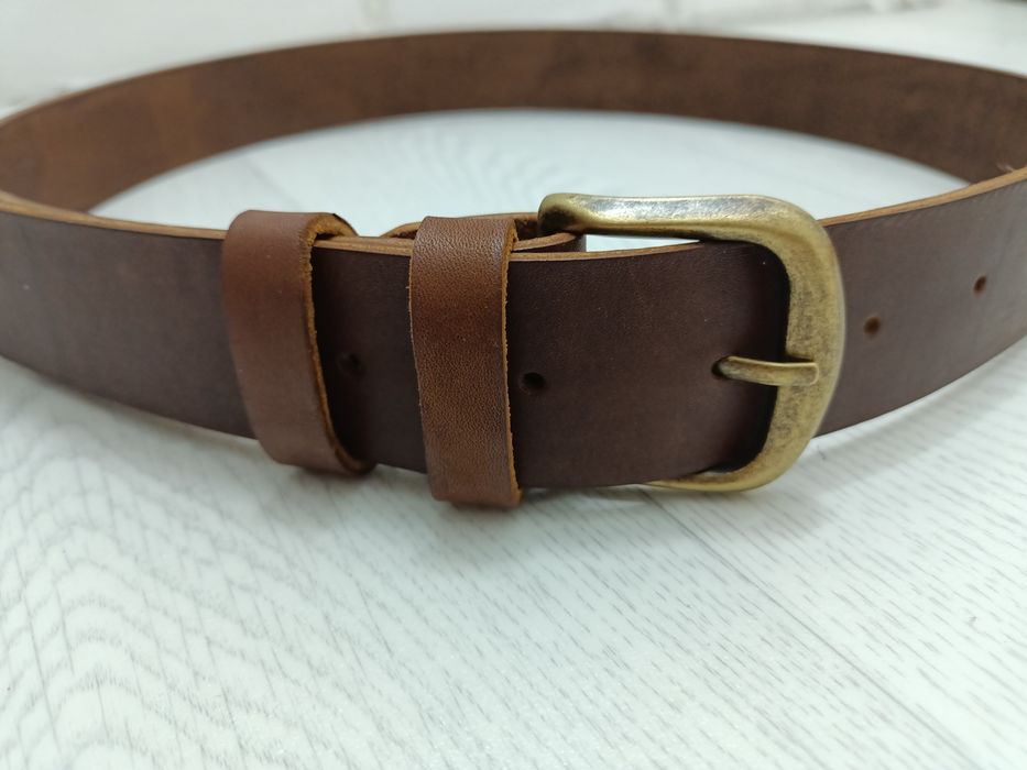 Кожаный ремень ручной работы