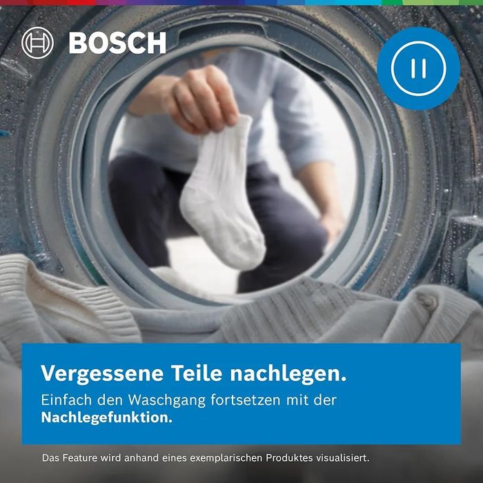 Нова инверторна смарт пералня Bosch Series 6 10 кг 1400 об/мин i-DOS WGG254F10