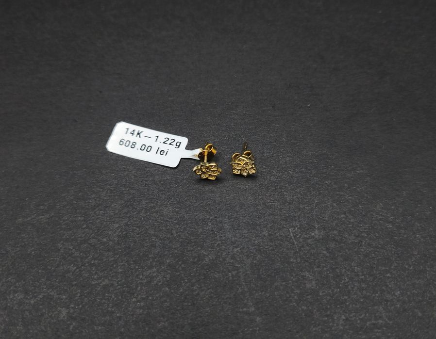 Bijuteria Royal cercei aur 14k 1.22 gr