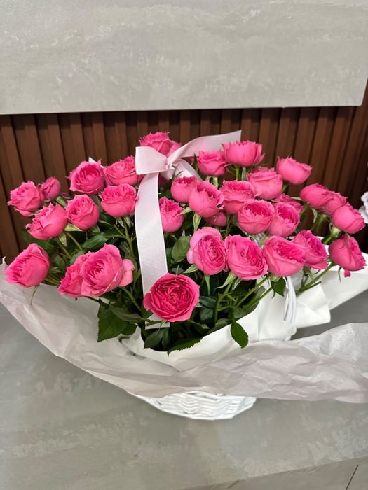 Цветы кустовые розы