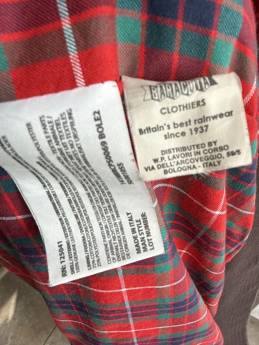 Geacă Baracuta G9 Harrington Four Climes piele întoarsă - Made in Italy - Mărimea 38 (S/M)