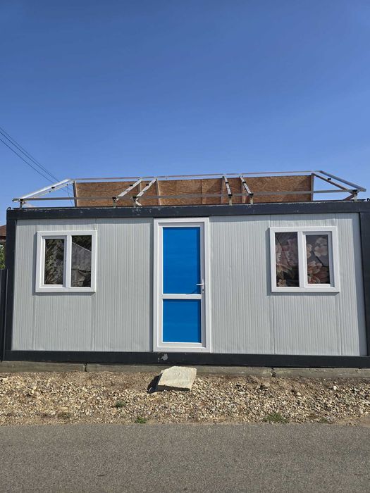 Container Birou Solar 3kWp + Baterie 5kWh | Birou Remote de Grădină , Organizare santier
