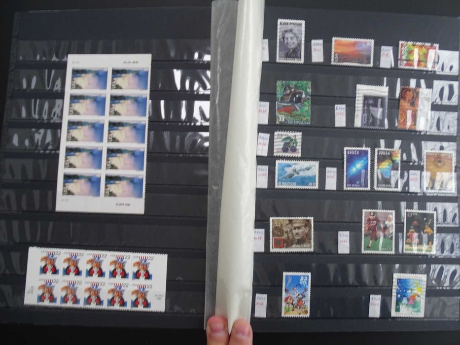 USA/SUA Clasor cu timbre stampilate 1985-2005 (Lot K003)