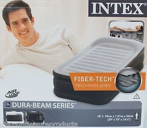 Intex надувной матрас одноместный размер 99сm×1.91m ×42cm