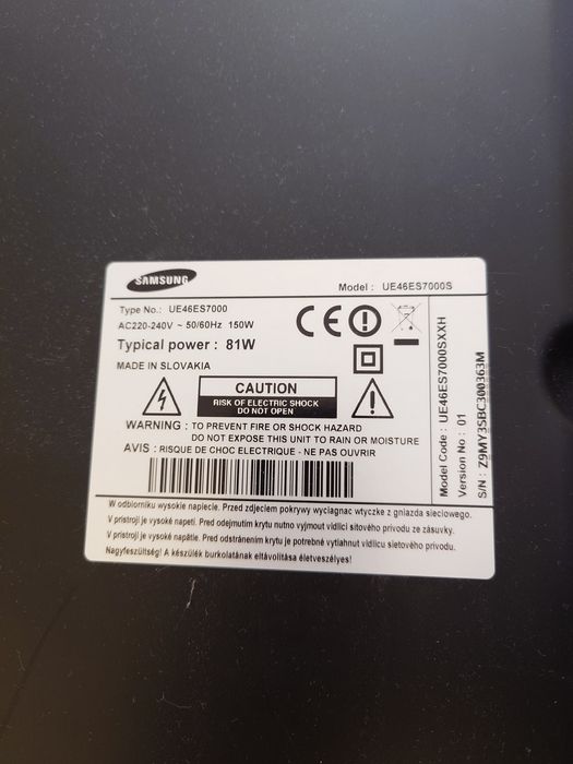 Vand LED TV diagonala 116 cm 46 inch Samsung UE46ES7000