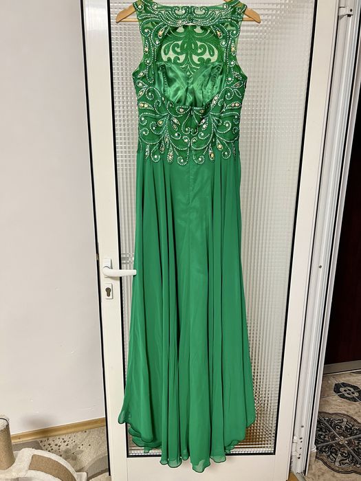 Rochie verde lunga