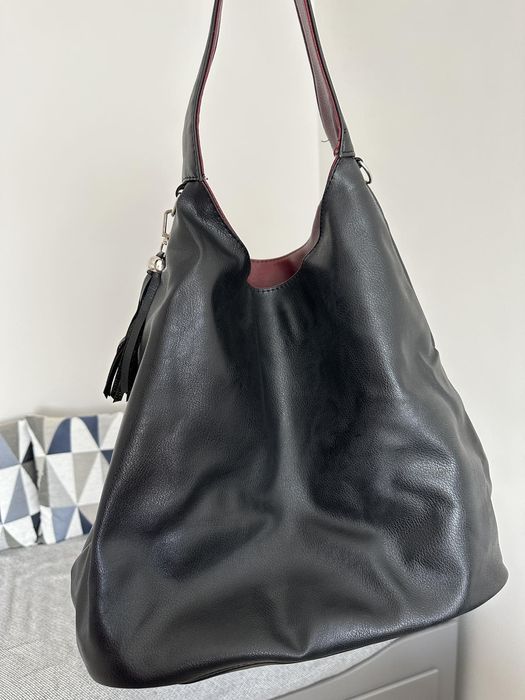 Двулицева дамска чанта с органайзер