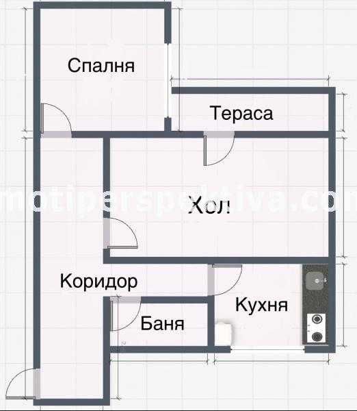 Продава се Двустаен апартамент в Пловдив, Тракия - 60 кв.м за 1046 €/кв.м - Снимка #9