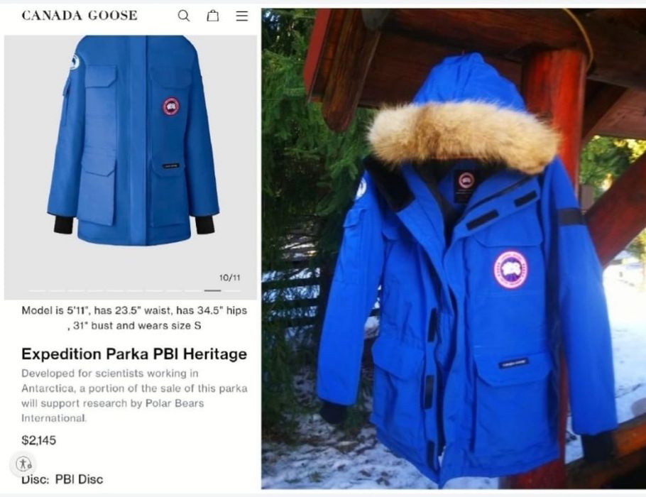 Parka Canada Goose Expedition Program Antarctica P. B. I