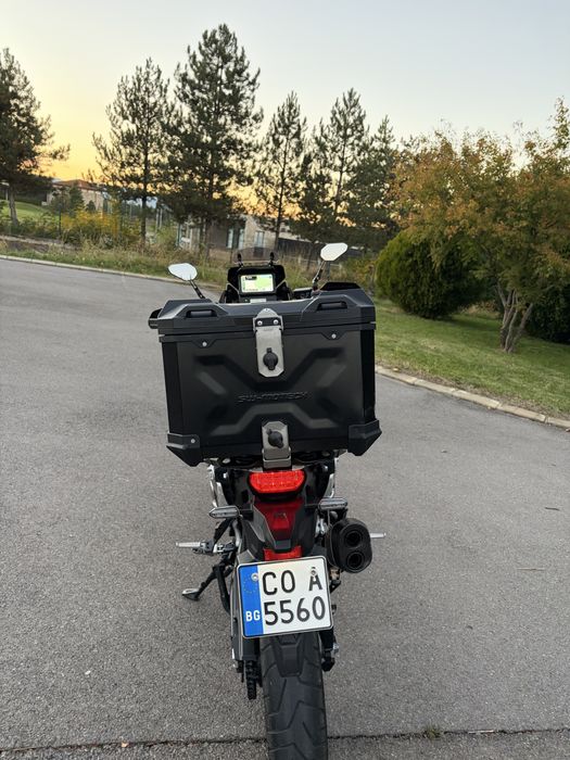 Продавам лека мото кутия Titanium SV Moto-tach Adventures + плоча за Honda TRAX ADV TOP CASE SYSTEM