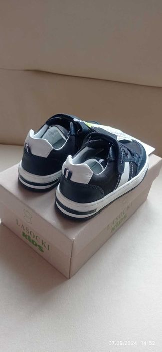 Детски обувки / сникърси Lasocki Kids сини, естествена кожа,  нови