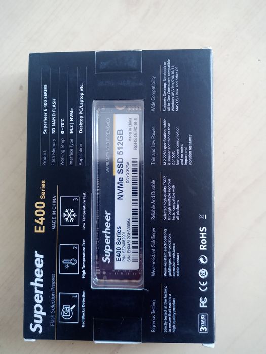 SSD 512 GB NVMe Superheer E400