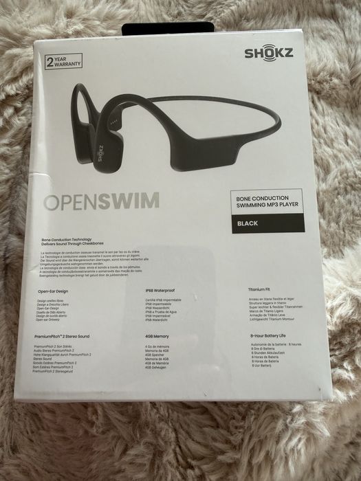 Casti audio Shokz open swim