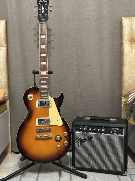 Электрогитара hb с комбиком торг есть