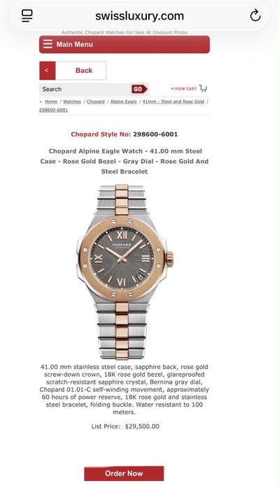 Chopard Alpine Eagle 42 мм швейцарские часы