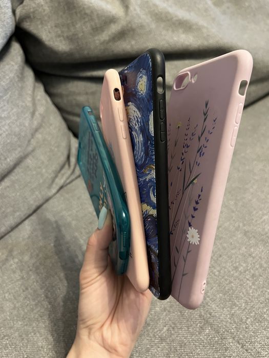 Чехлы на iPhone 7+/8+ б/у по 600 тг