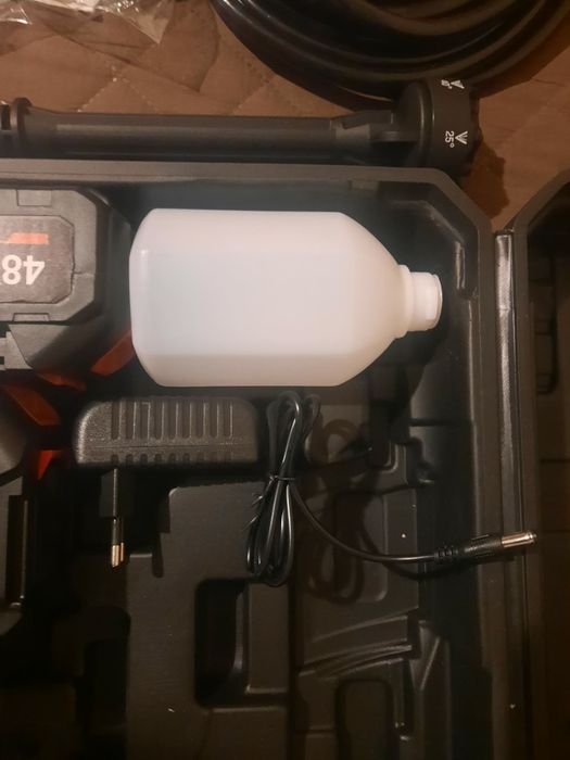 Aparat de spălat cu presiune cu baterii 6L/min 2x7500mAh baterii duză 6-în-1