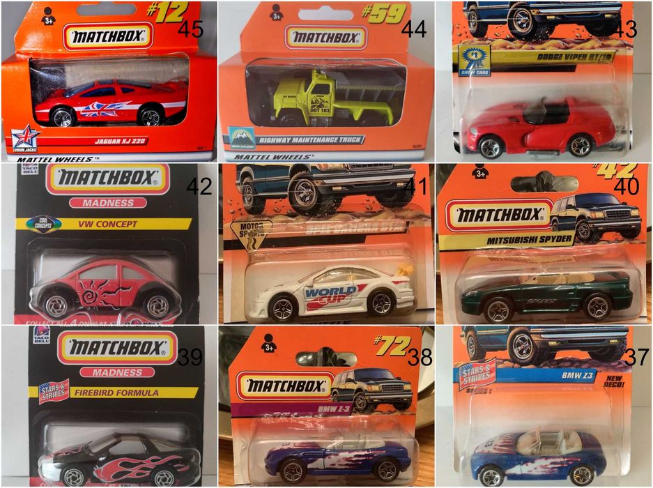 Метални колички Мачбокс Matchbox от различни години в мащаб 1:64 Част1