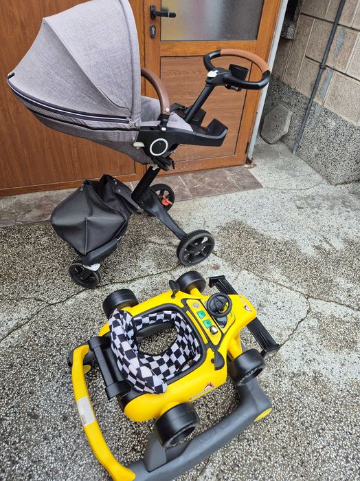 ТОП ОФЕРТА! Детска количка  Stokke Xplory V6 + Подарък проходилка