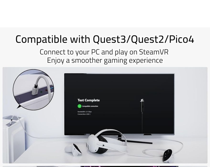 Oculus quest 3 Meta  Link Cable 5 M
