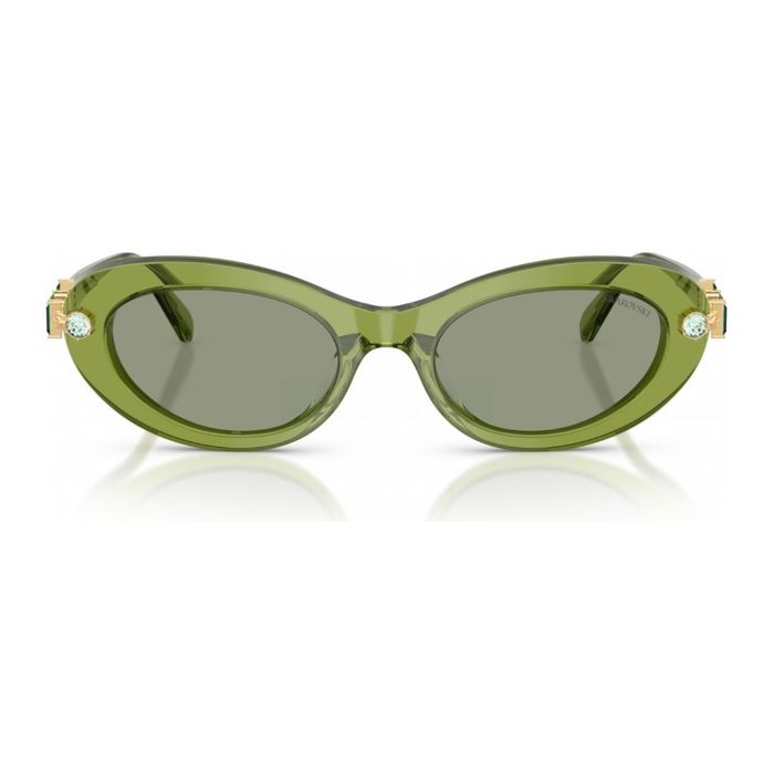 Swarovski SK6042 3002/2 Transparent Green - Women's Sunglasses 53mm