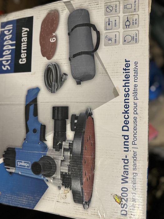 нова шлайф машина за гипс картон scheppach ds200