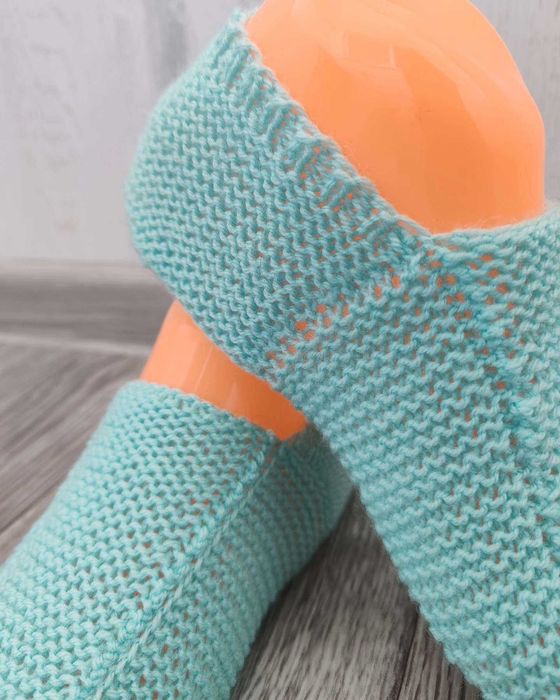 Вязаные тапочки для дома