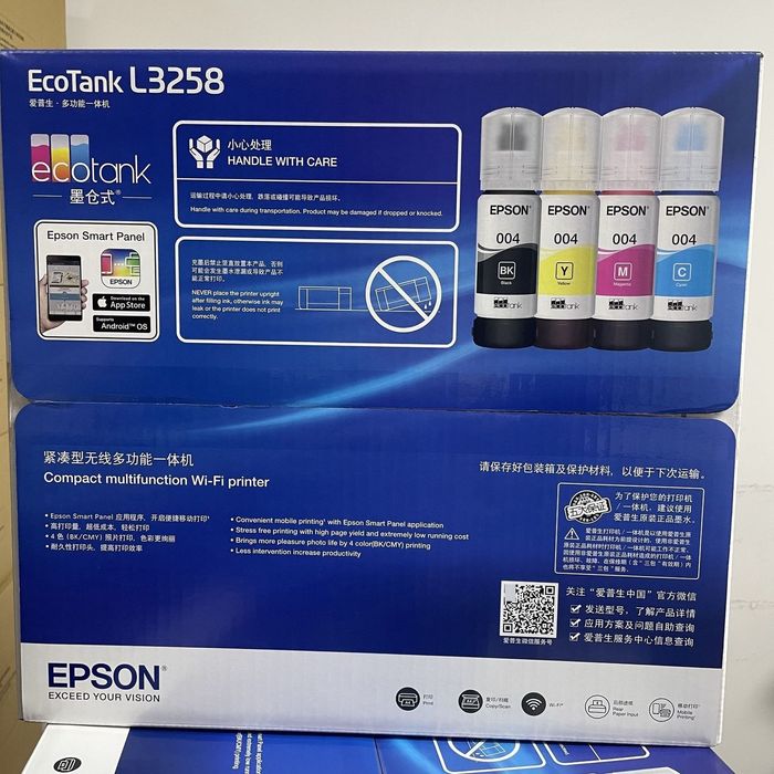 Epson3258 wifi(kopyutersiz tel bn ishlayveradi) triadnom rangli printe