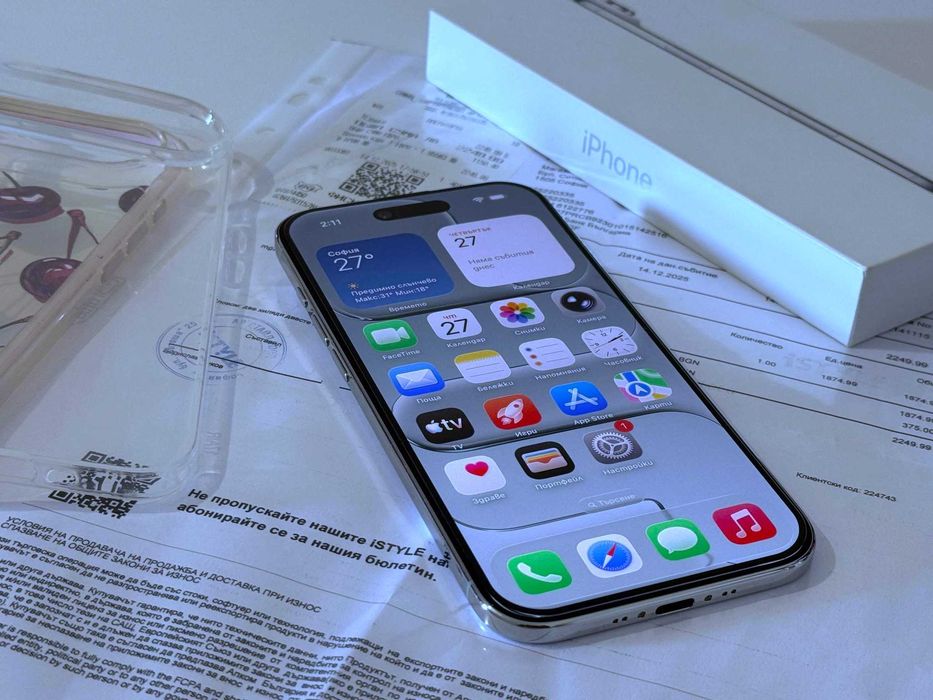 Бартер! 16м.Гаранция! Като НОВ! iPhone Air Cloud White (Бял)