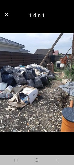Ridic saci cu moloz,fac debarasari