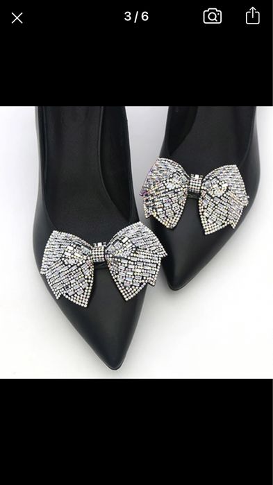 Clips pentru pantofi cristale funda