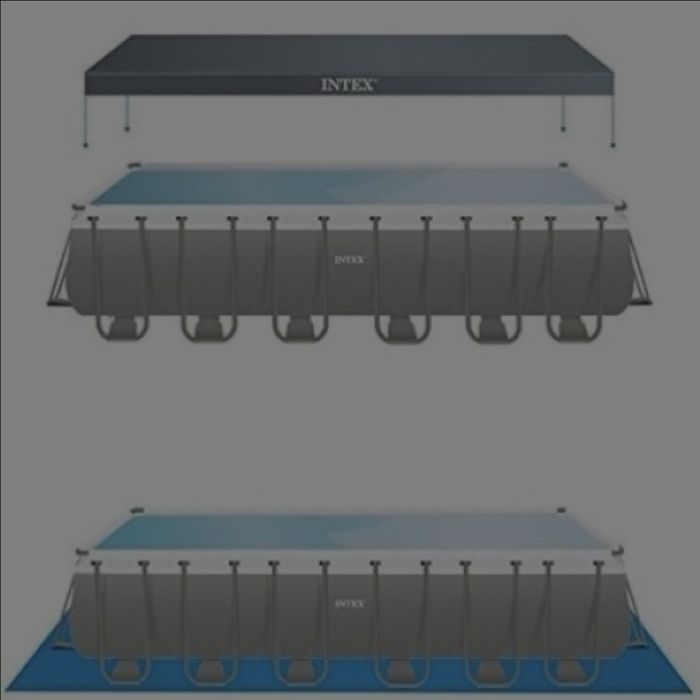 Set Piscina Intex Ultra Metal 732 x 366 x 132 cm cu Pompa 7.900 l/h Se